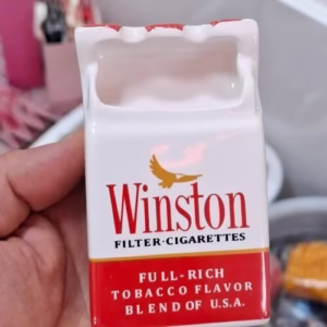 زیر سیگاری طرح وینیستون و مارلبرو در رنگ های مختلف سرامیکی